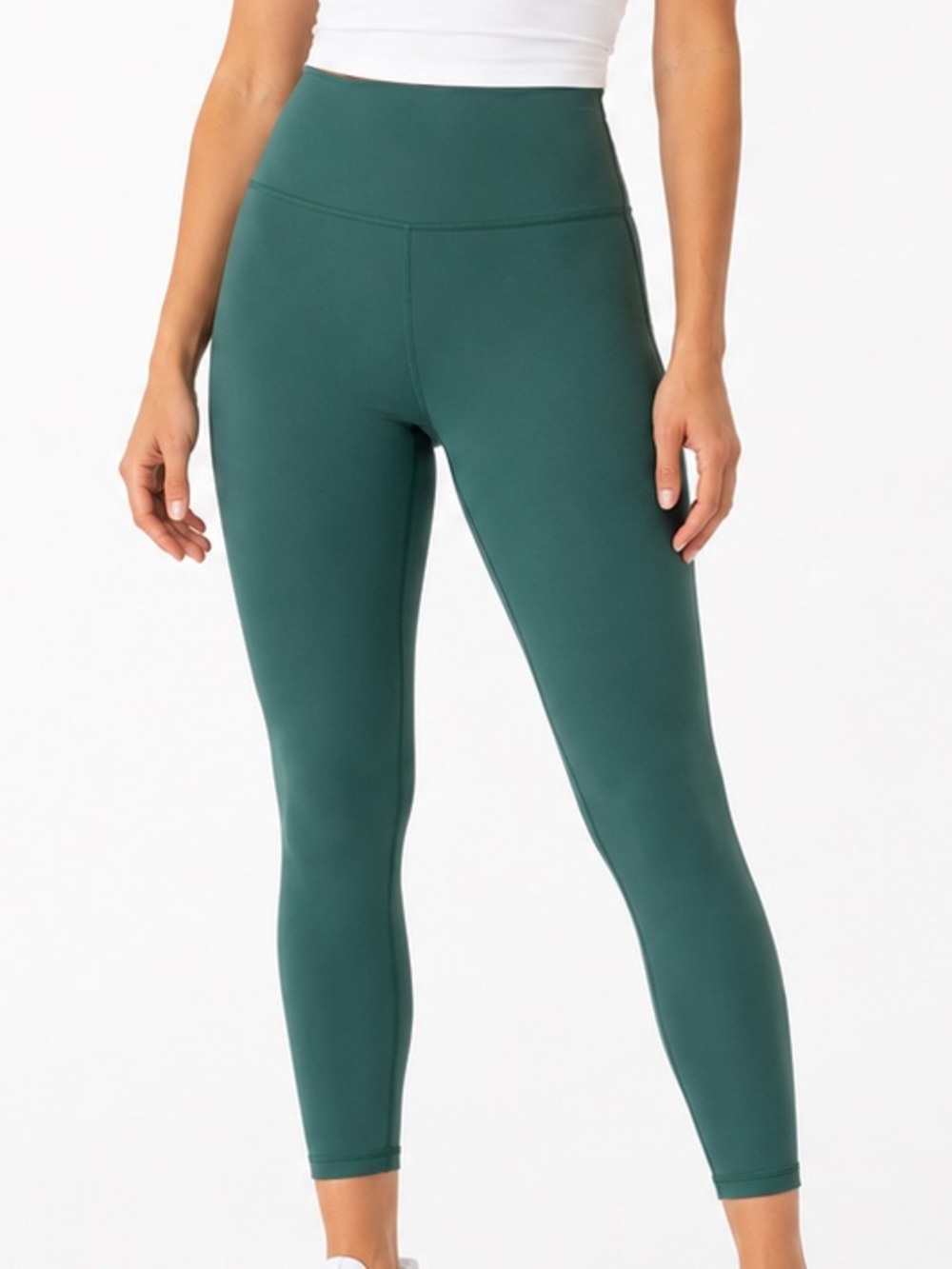 Athleta Elation Ultra High Rise 7/8 Leggings Elm Green Large Powervita
